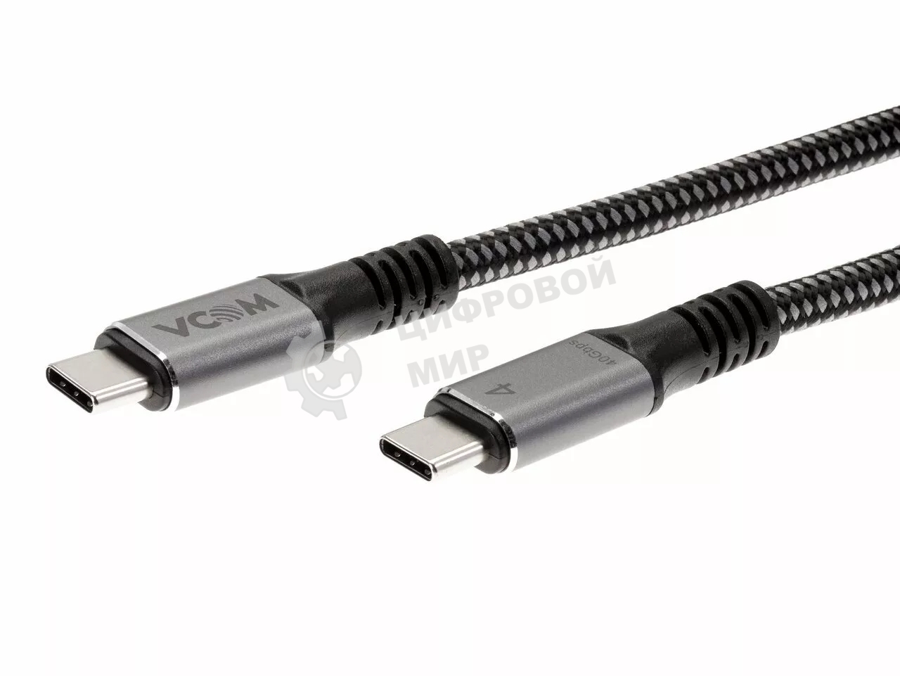 Кабель Thunderbolt4/USB4 Type-C, 5K@60Hz, 40Gbps, PD 100W, 5A, VCOM, 1.2м CU540M-1.2M