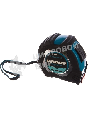 Рулетка Gross Magnetisch, 8 м х 25 мм, обрезин. корпус, автоматич. фиксация, нейлон. покр., магн. зацеп