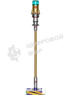 Пылесос вертикальный Dyson SV46 V12 Detect Slim Absolute золотистый/серебристый, питание от аккумулятора, 150 Вт, уборка сухая, пылесборник 0.35 л, работа от АКБ max 60 мин