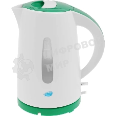 Чайник электрический Великие Реки Томь-1 белый/зеленый