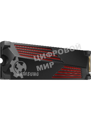 Накопитель SSD Samsung 990 PRO, 1000Gb, PCIe 4.0 x4, M.2 2280, NVMe, R/W 7450/6900, с радиатором