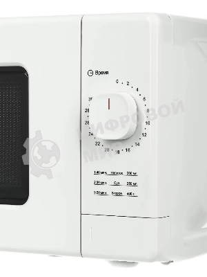 Микроволновая печь Galanz MOS-2008MW белый, 20 л, 700 Вт, переключатели - поворотный механизм