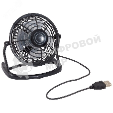 Вентилятор Energy EN-0604 USB чёрный, настольный, 2,5 Вт, 1 скорость, 13 см, питание от USB
