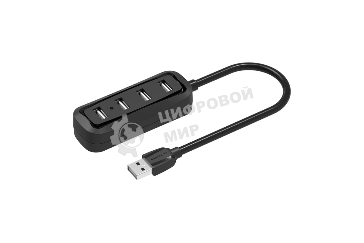 USB-концентратор Vention VAS-J43-B015, USB 2.0, USB 4 порта, USB