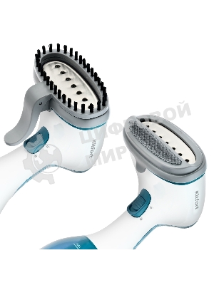 Отпариватель Kitfort КТ-916-1 голубой, 1000 Вт, 15 г/мин, 260 мл