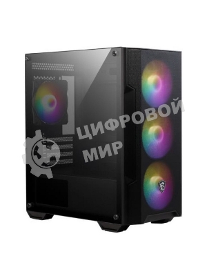 Корпус MSI MAG FORGE M100A, Micro-Tower, чёрный, 4 x 120 мм