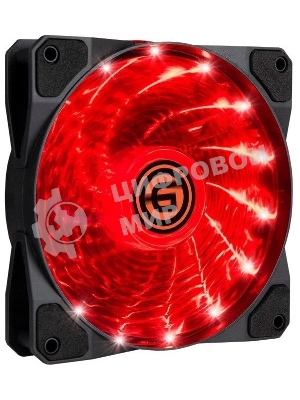 Вентилятор для корпуса LED 12LR15 (красный) (708302)