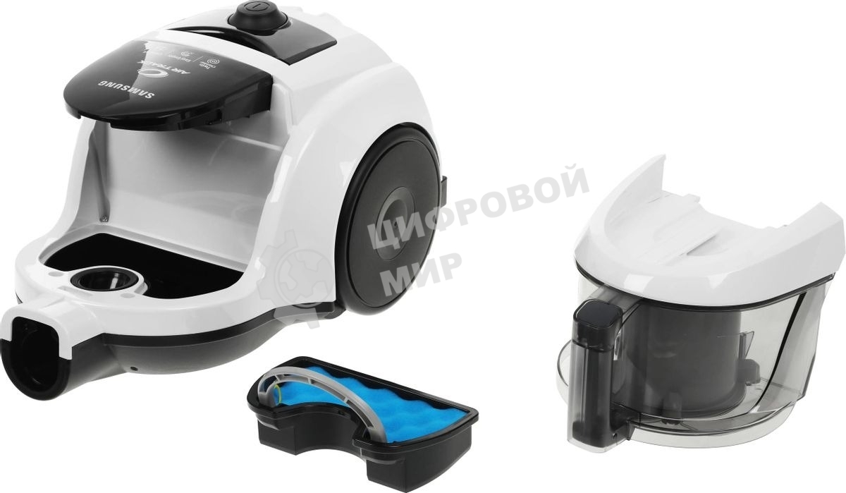 Пылесос Samsung SC4520 белый, 350/1600 Вт, уборка сухая, пылесборник контейнер 1.3 л