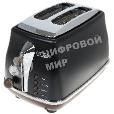 Тостер DeLonghi CTOV2103.BK черный, 900 Вт, 2 слота