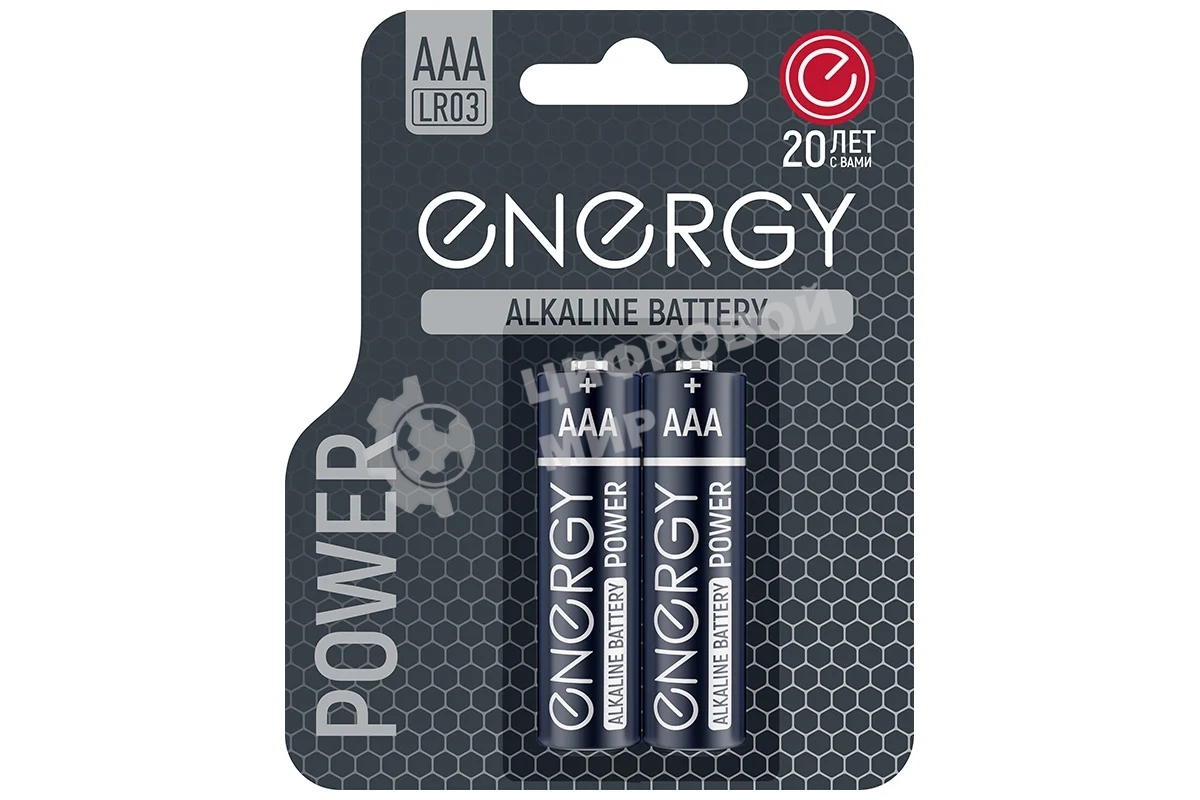 Батарейка алкалиновая Energy Power LR03/2B (ААА)