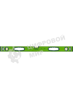 Уровень Сибртех алюминиевый УСМ-0,5-800, фрезерованный, 3 глазка, магнитный, рукоятки, 800 мм