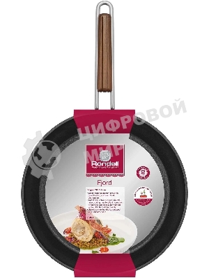 Сковорода Rondell Fjord RDA-1796, 28 см, без крышки, черный
