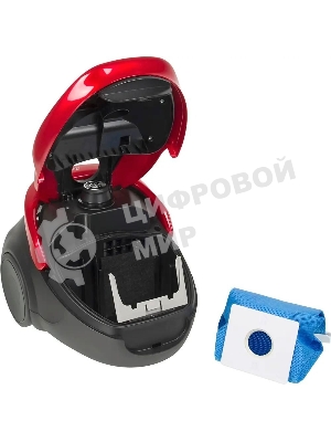 Пылесос Samsung VC20M257AWR красный, 460/2000 Вт, уборка сухая, пылесборник мешок 2.5 л