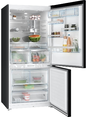 Холодильник Bosch KGP86AXB0N черный двухкамерный 419/202л морозилка снизу, No Frost