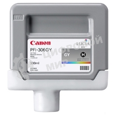 Картридж струйный Canon PFI-306 GY (6666B001) серый (330 мл) для Canon iPF8300S/8400/9400S/9400