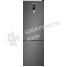 Холодильник Maunfeld MFF200NFSE нержавеющая сталь двухкамерный 271/106л морозилка снизу