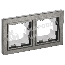 Рамка 2-местная IEK BRITE РУ-2-БрШ-44 IP44 шампань