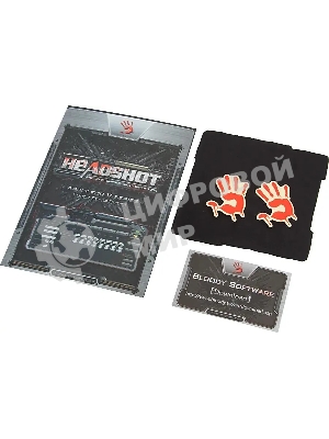 Мышь проводная A4Tech Bloody V7 черный, 3200 dpi, USB Type-A, кнопки - 8