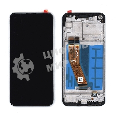 Дисплей (модуль) для Samsung Galaxy A11 SM-A115 в сборе с тачскрином и рамкой (N,G ver.) черный