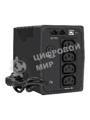 Источник бесперебойного питания ExeGate EP285596RUS SpecialPro UNB-650.LED.AVR.C13.RJ.USB 650VA/360W, LED, AVR, 4*IEC-C13, RJ45/11, USB, черный