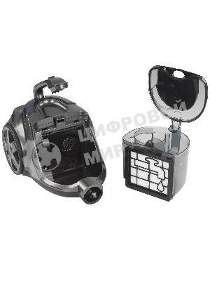 Пылесос Endever Skyclean VC-670 серый/синий, 420/2100 Вт, уборка сухая, пылесборник контейнер 3 л