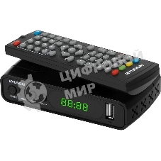 Ресивер DVB-T2 Hyundai H-DVB500 черный