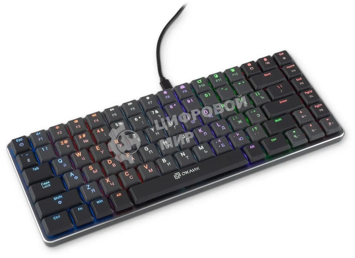 Клавиатура Oklick K615X проводная, USB Type-A, чёрный