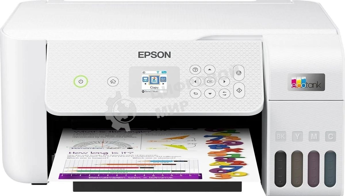 МФУ струйный Epson EcoTank L3266 (C11CJ66416) белый, A4, ч/б печ. 10 стр/мин., цв. печ. 5 стр/мин., 5760x1440 DPI, USB, Wi-Fi