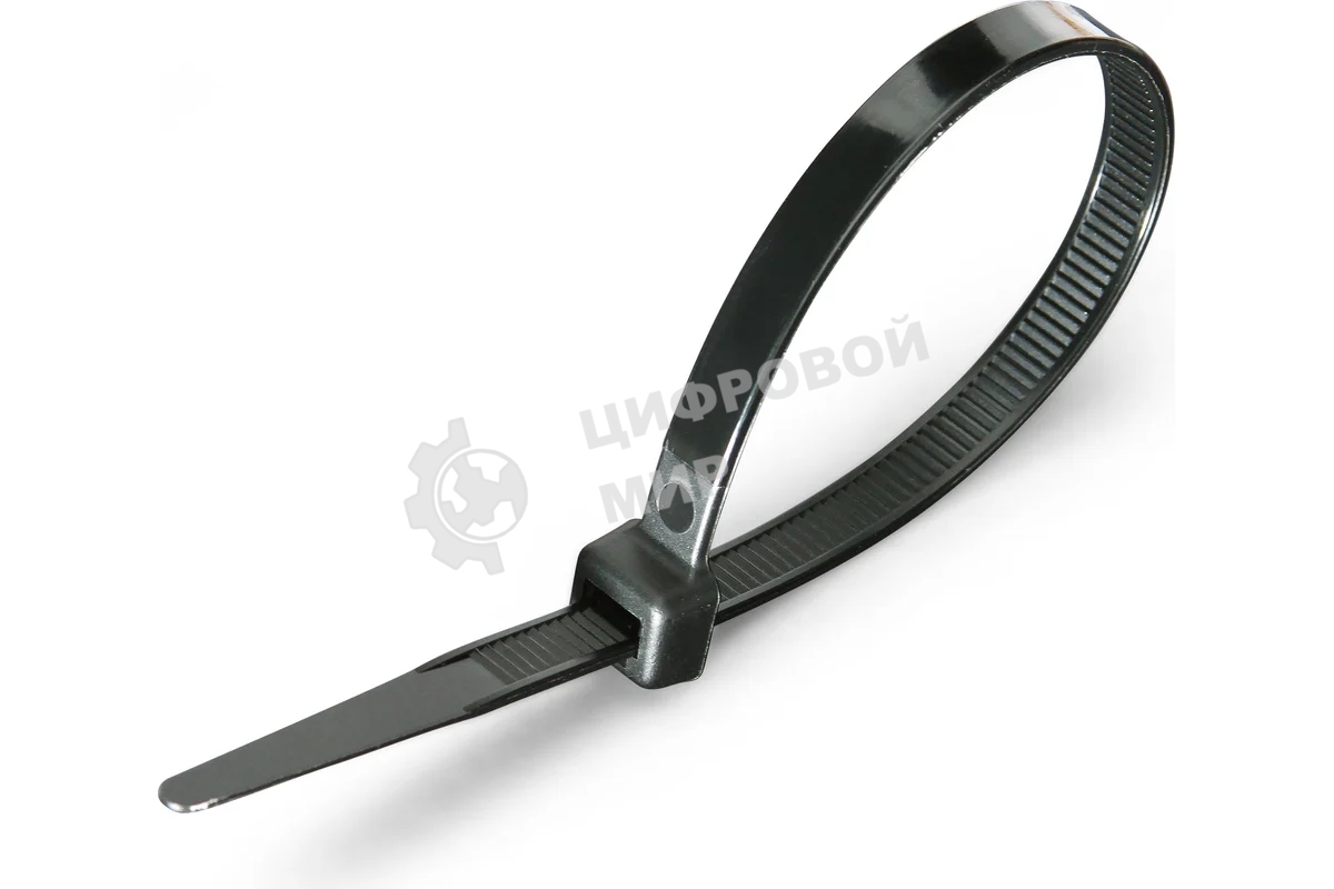 Нейлоновые стяжки Fortisflex КСС 8х300 черный 100 штук