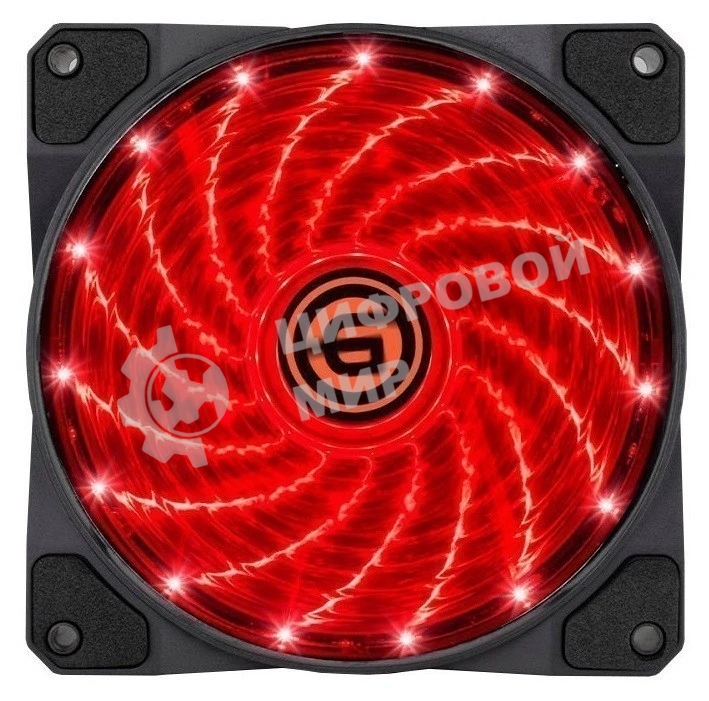 Вентилятор для корпуса LED 12LR15 (красный) (708302)