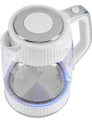 Чайник электрический Vitek VT-WK1059 1.7л. 2200Вт белый корпус: стекло/пластик