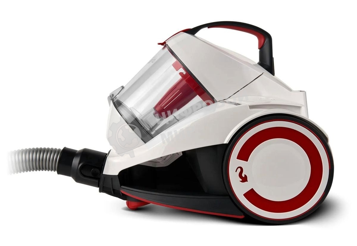 Пылесос Domfy DSC-VC505 белый/красный, 350/2000 Вт, уборка сухая, пылесборник контейнер 2.5 л