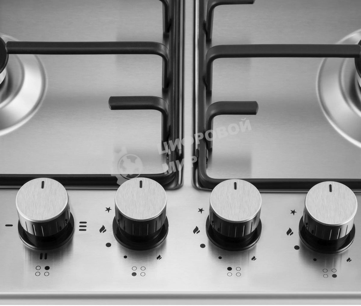 Комбинированная варочная панель (электрическая+газовая) Maunfeld EEHS.64.3CS/KG