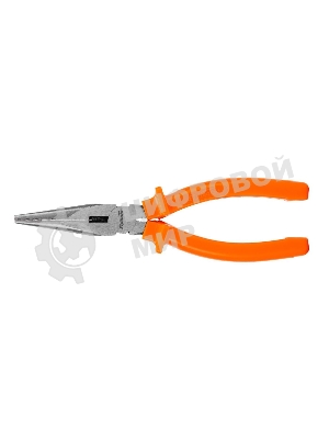 Длинногубцы Sparta Classic, 180 мм, прямые шлифованные, пластмассовые рукоятки