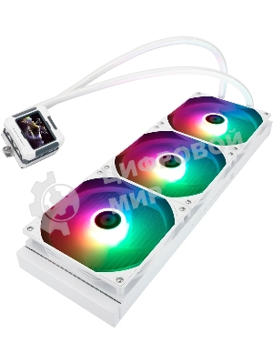 Водяное охлаждение для процессора Thermalright Frozen Warframe 420 ARGB (420мм, LED, White, ARGB/Fans: 3x140мм, 88.7CFM, 29.8dBA, 1750RPM/Pump height 60мм, 23dBA, 3000RPM, Rad thickness 27мм/S: 1851, 1700, 1200, 115X, 2011, 2066, AM5, AM4)