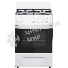 Плита газовая Darina C 1001 W белый/черный, конфорок 4 шт, духовка 50 л, 60 см x 85 см x 60 см