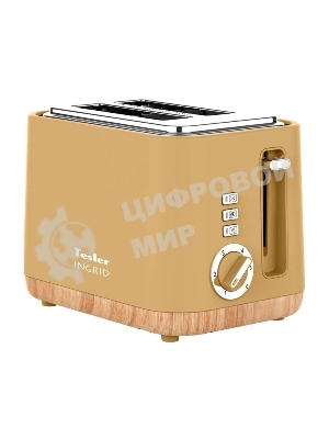 Тостер Tesler TT-244, оранжевый, 815 Вт, 2 слота