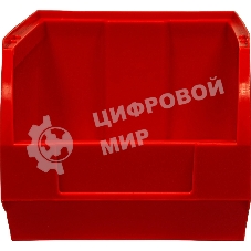 Ящик сплошной ТАРА.РУ Verona 5002 красный 250х150х130мм PP 10036