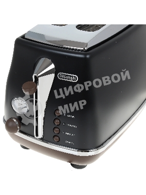 Тостер DeLonghi CTOV2103.BK черный, 900 Вт, 2 слота