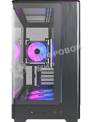Корпус Montech King Pro 15, Mini-Tower, чёрный, 4 x 120 мм