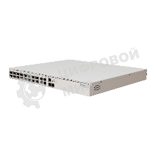 Коммутатор MikroTik CRS520-4XS-16XQ-RM Cloud Router Switch with Quad-Core AL52400 2 GHz CPU, 4 Gb RAM, 98CX8410 switch chip, 2 x 10G Eth ports, 4 x 25G SFP28 ports, 16 x 100G QSFP28 ports, RouterOS L5, 1U rackmount enclosure, dual hot-swap PSU, 4 x hot-sw