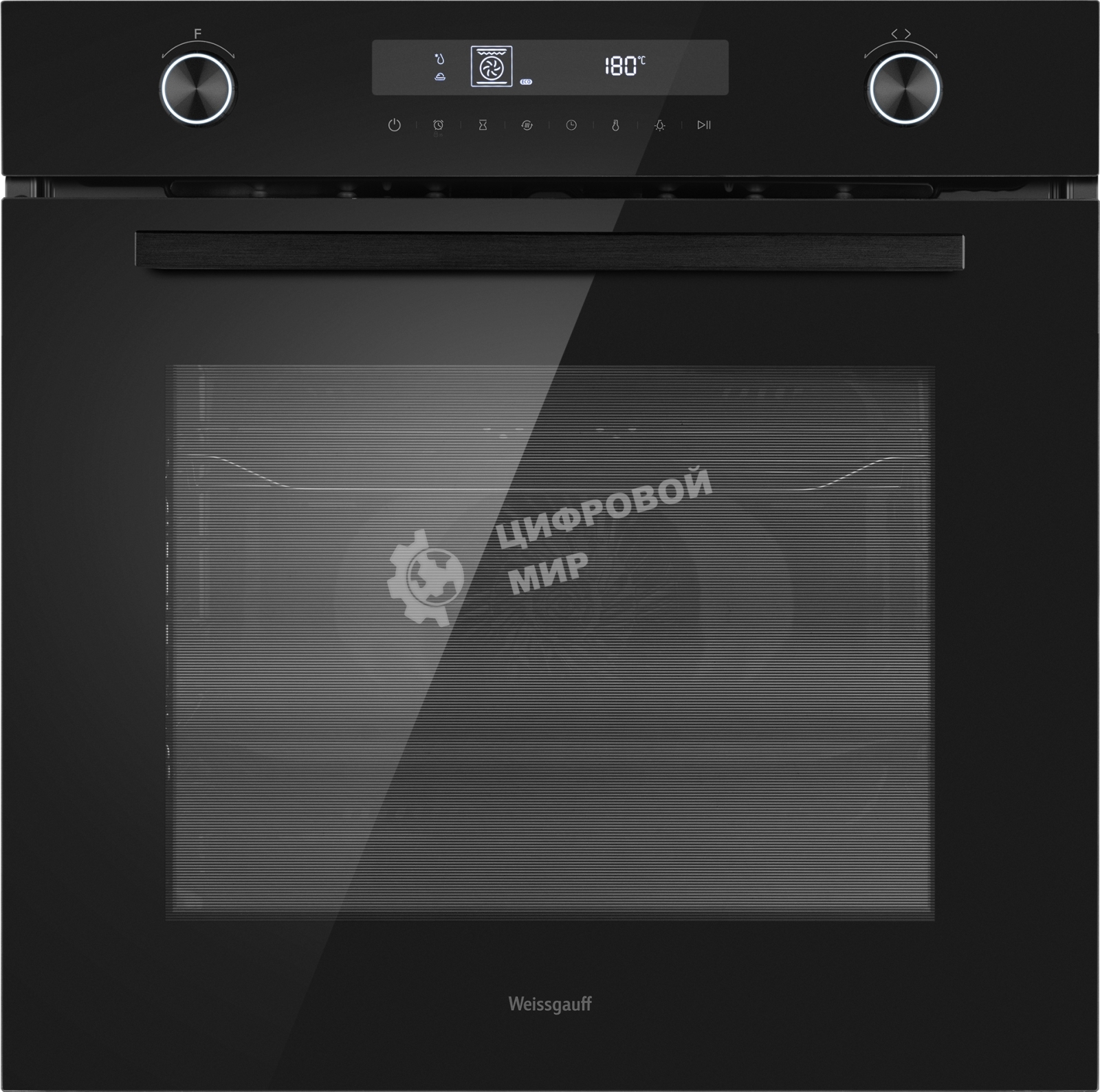 Духовой шкаф электрический Weissgauff EOM 741 PDB Black Edition черный