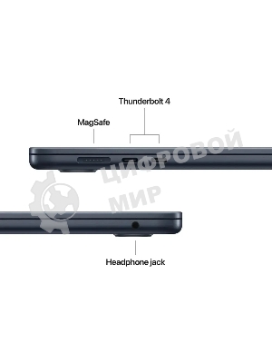 Ноутбук Apple Macbook Air 15 - M4/10C-10C/16Gb/512Gb/Midnight MW1M3LL/A