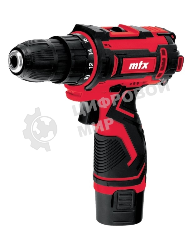 Дрель-шуруповерт аккумуляторная MTX CDS-12, Аккумуляторная, 12В, Кейс