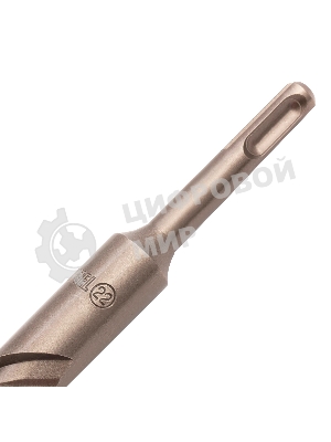 Бур по бетону Denzel двойная спираль, Cobalt W-tip, 22x460 мм, SDS PLUS