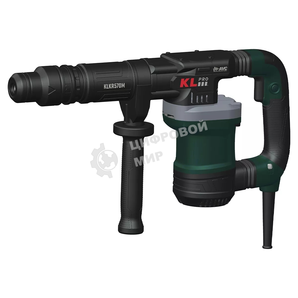 Отбойный молоток профессиональный KLPRO KLKR570M (сеть, 1200Вт, SDS Max, 14Дж,3100уд/мин)