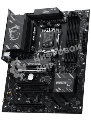 Материнская плата MSI B850 GAMING PRO WIFI6E B850, AM5, 4хDDR5, 4хPCIEx16, 2хM.2, 2хTypeC, 3хUSB3.2Gen2, 6хUSB3.2Gen1, 4хUSB2.0, 4хSATA3.0, 2.5G, DP, HDMI, ATX, RTL