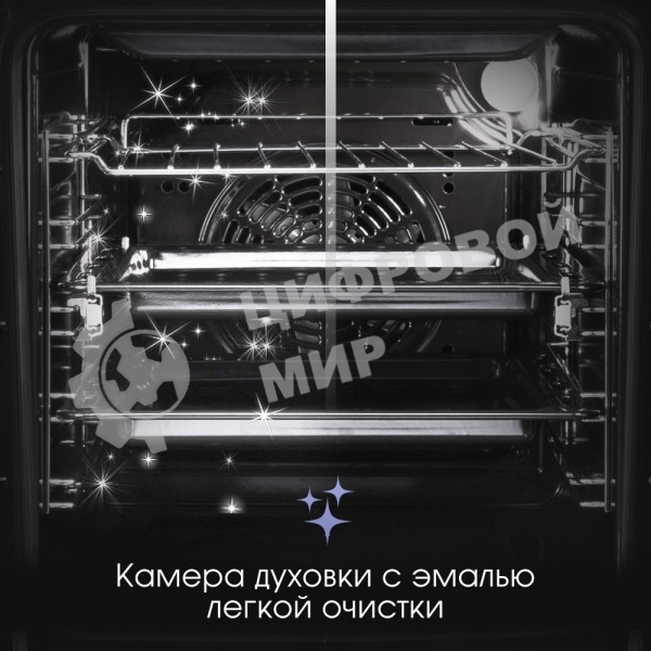 Духовой шкаф электрический встраиваемый Zigmund & Shtain E 145 S нержавеющая сталь