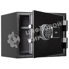 Сейф огнестойкий Deli ET586 300x380x300 мм, электронный/ключевой, черный