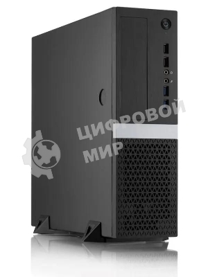 Компьютерный корпус Foxline FL-211-TFX300S с блоком питания 300Вт, mATX case, black, w/PSU TFX 300W, w/2xUSB2.0+2xUSB3.0, w/pwr cord, w/8cm FAN
